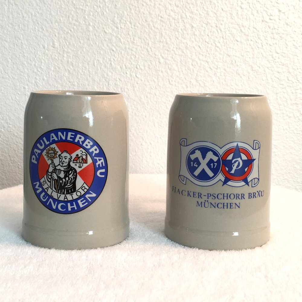 German Beer Steins Set of 2